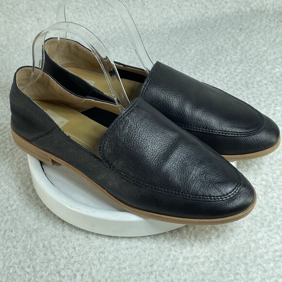 Dolce Vita Perrie Womens Size 9.5M Slide On Dark Blue Loafers Leather Uppers - Picture 1 of 9